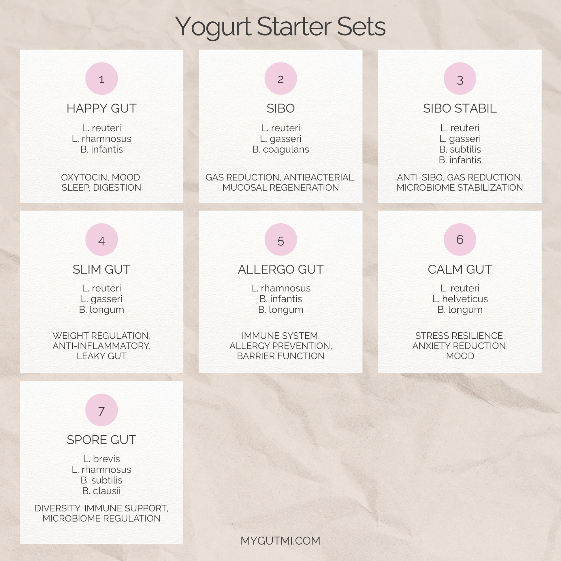Starter Set "Neuro Gut" | L. reuteri, L. brevis, B. infantis Yogurt